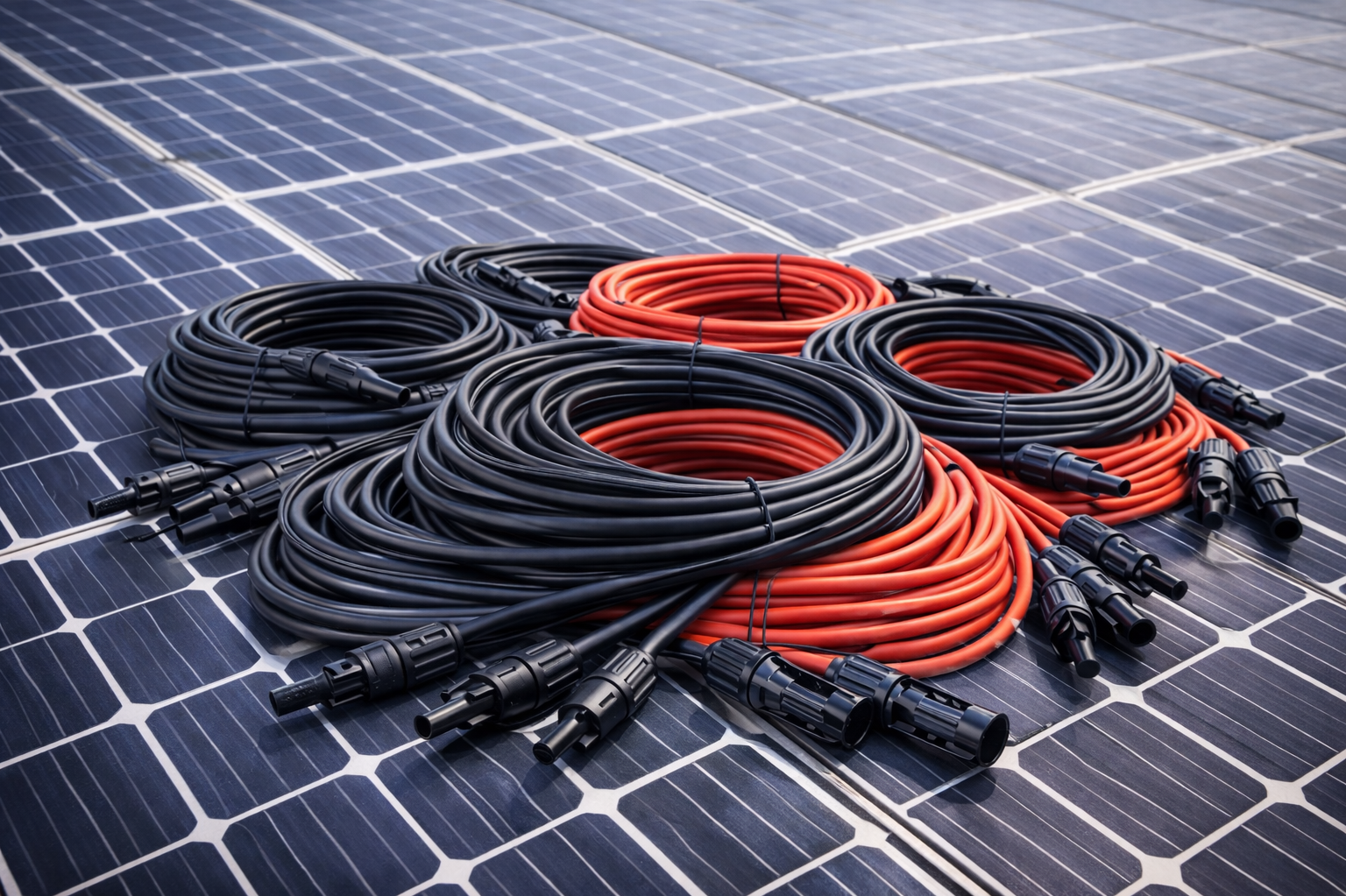 Solarkabel mit MC4 Anschlüssen